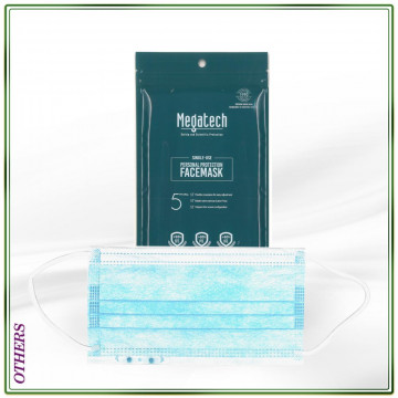 Disposable Face Mask with Aroma Peppermint Beads (5 pcs/pack)