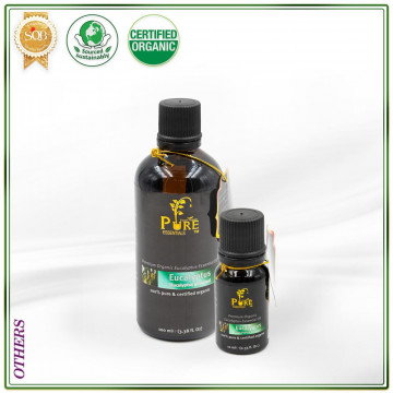 100% Certified Organic Pure Essential Oil (Eucalyptus)