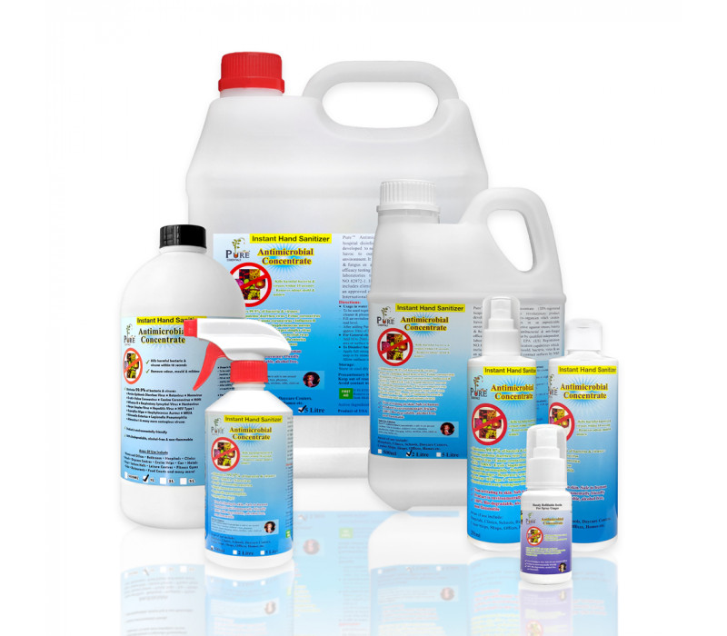 Pure™ Antimicrobial Concentrate |<br>Alcohol-free Hospital-grade Disinfectant