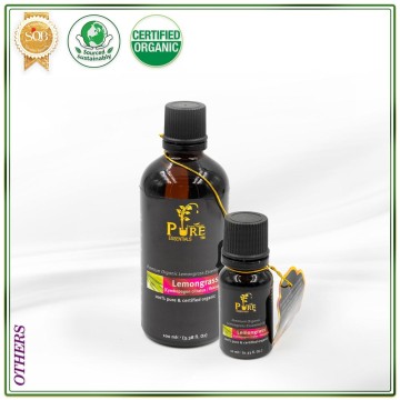 100% Certified Organic Pure Essential Oil (Lemongrass)