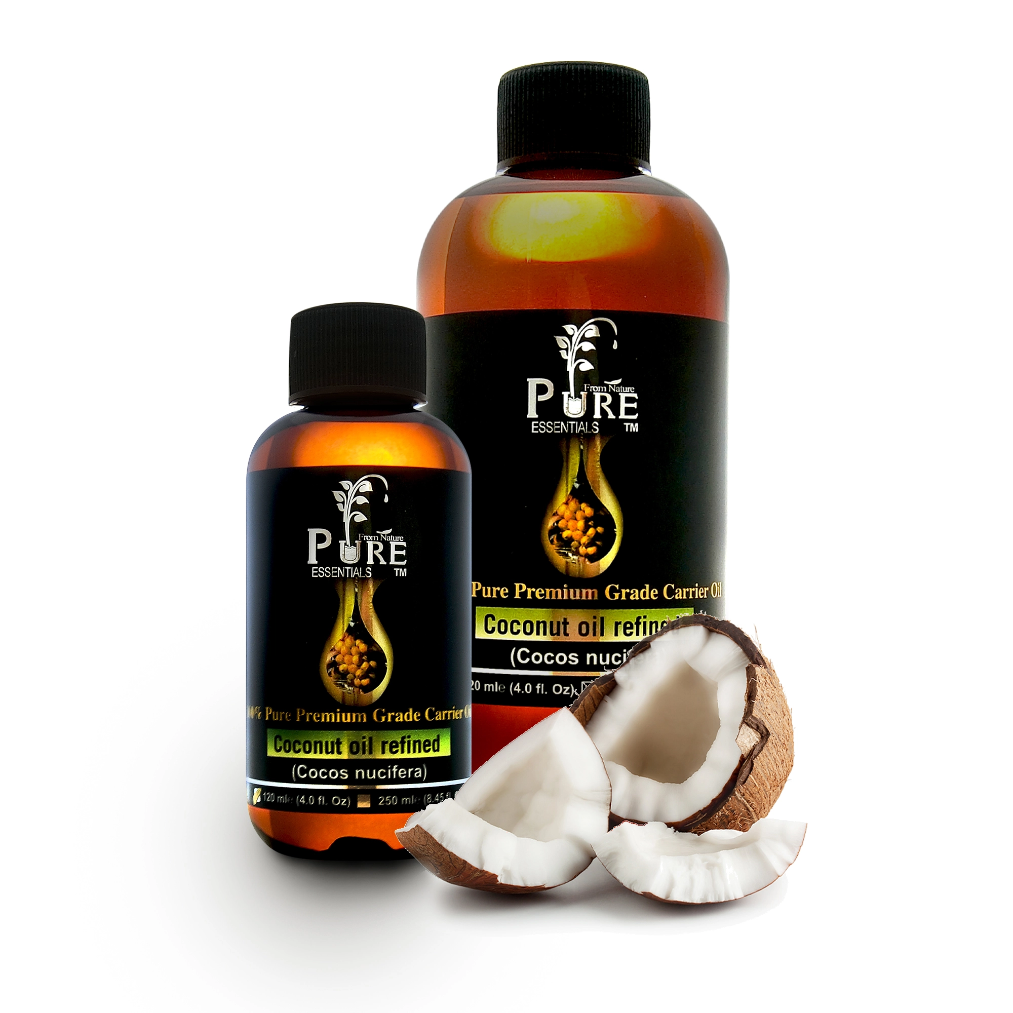 Premium Grade Carrier Oil - Fractionated Coconut Oil Family